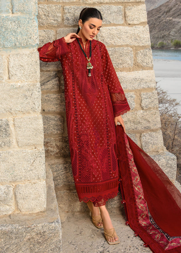 Crimson - Dancing Paisleys - Ruby.