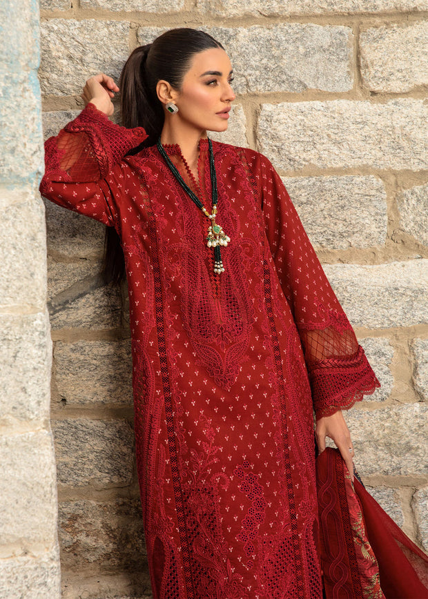 Crimson - Dancing Paisleys - Ruby.
