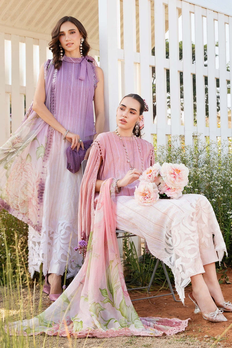 Maria B 3 Piece Unstitched Printed Lawn Suit | MPT-2506-B
