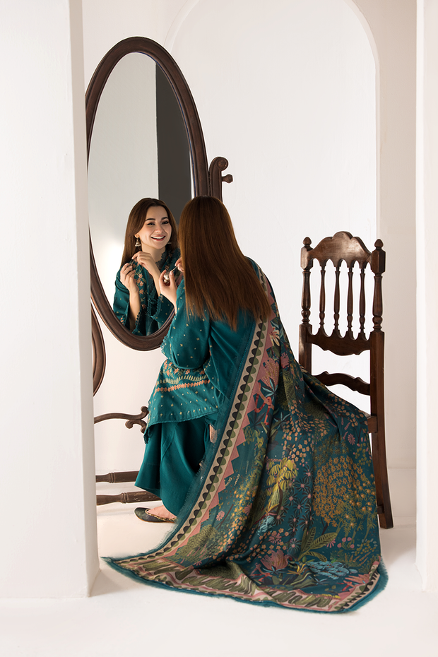 Sobia Nazir Design 5A Winter Shawl 2024 Unstitched
