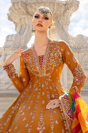 Maria B Unstitched Embroidered Cotton Satin Suit | CST-812