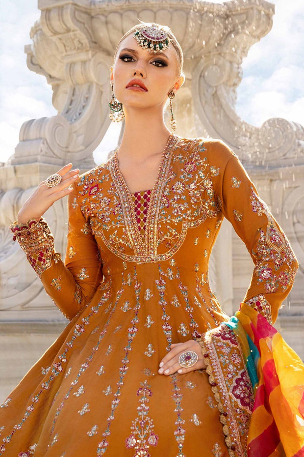 Maria B Unstitched Embroidered Cotton Satin Suit | CST-812