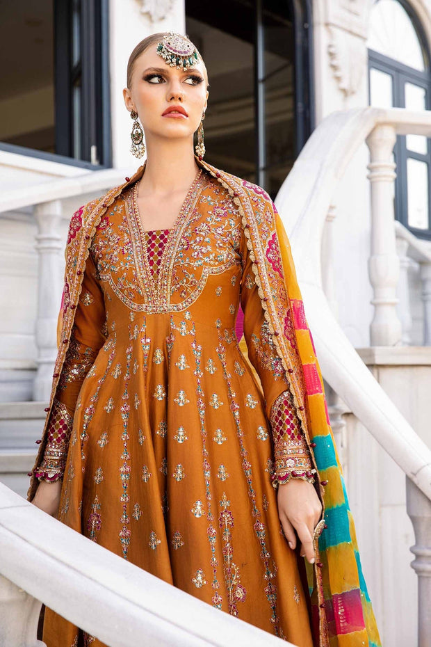 Maria B Unstitched Embroidered Cotton Satin Suit | CST-812