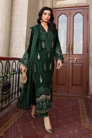 Maria B 3 Piece Unstitched Embroidered Velvet Suit | DL-1212