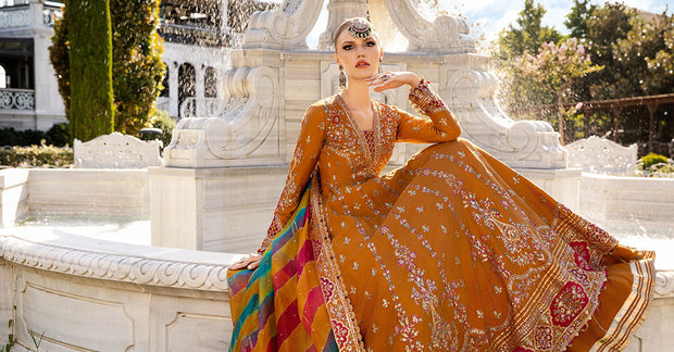 Maria B Unstitched Embroidered Cotton Satin Suit | CST-812