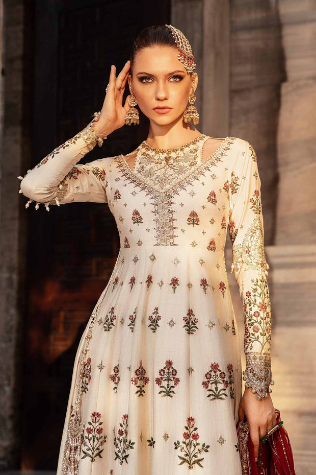 Maria B .Unstitched Embroidered Cotton Satin Suit | CST-801