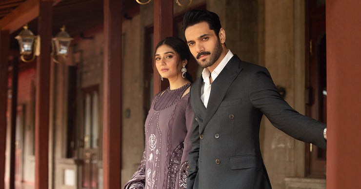 Maria B 3 Piece Unstitched Embroidered Linen Suit | DL-1202