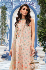 Maria B 3 Piece Unstitched Printed Suit | MPT-2203-B