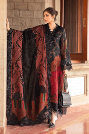 Maria B 3 Piece Unstitched Embroidered Woven Suit | DL-1204