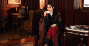 Maria B 3 Piece Unstitched Embroidered Woven Suit | DL-1204
