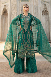 Maria B . Unstitched Embroidered Cotton Satin Suit | CST-805