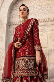 Maria B. Unstitched Embroidered Cotton Satin Suit | CST-807