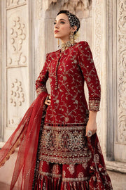Maria B. Unstitched Embroidered Cotton Satin Suit | CST-807