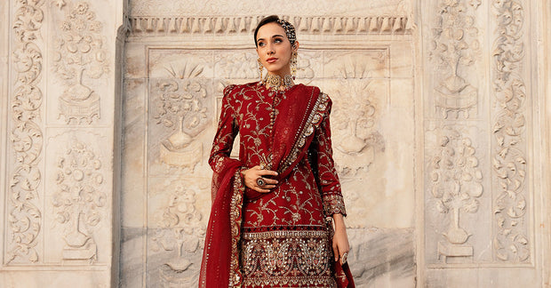 Maria B. Unstitched Embroidered Cotton Satin Suit | CST-807