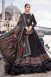 Maria B Unstitched Linen | Black DL-1101