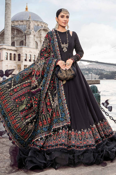Maria B Unstitched Linen | Black DL-1101