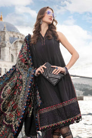 Maria B Unstitched Linen | Black DL-1101