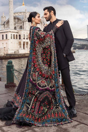 Maria B Unstitched Linen | Black DL-1101