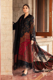 Maria B 3 Piece Unstitched Embroidered Woven Suit | DL-1204