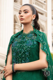 Maria B.Unstitched Chiffon | MPC-23-108 Emerald Green